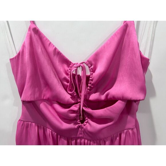 Pink Allison & Kelly Summer Spaghetti Strap Cut out Contemporary Beach NWT Sz M - Picture 7 of 8